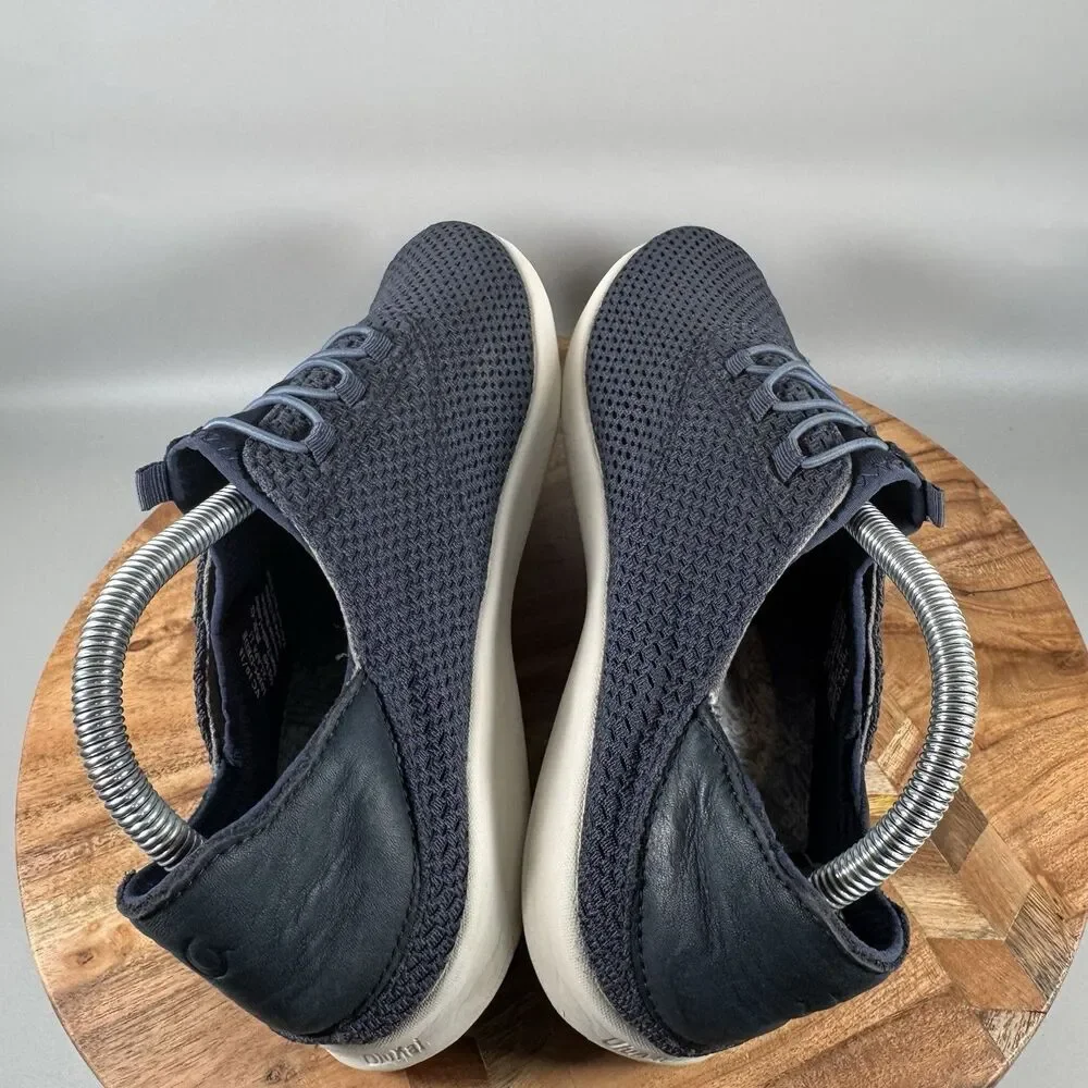 Olukai Alapa Li Shoes Mens 9 Blue Slip‎ On Comfort Loafer Casual Mesh Leather